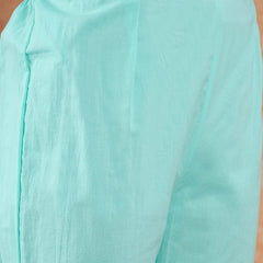 Cotton Schiffli Embroidered Straight Kurta Pant  and  Dupatta