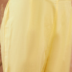 Cotton Schiffli Embroidered Straight Kurta Pant  and  Dupatta