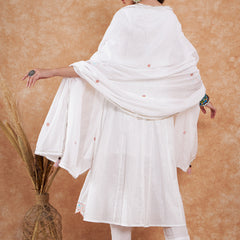Cotton Schiffli Thread Work  and  Sequined Kurta,Pant  and  Dupatta