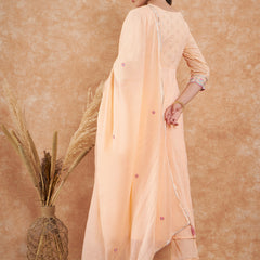 Cotton Schiffli Thread Work  and  Sequined Kurta,Pant  and  Dupatta