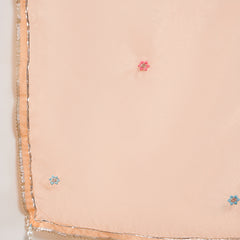 Cotton Schiffli Embroidered Anarkali Kurta Pant and Duptta