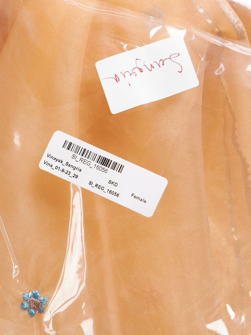 Cotton Schiffli Embroidered Anarkali Kurta Pant and Duptta