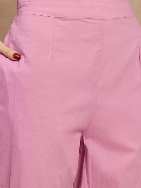 Cotton Schiffli Mirror Work Kurta Pant  and  Dupatta