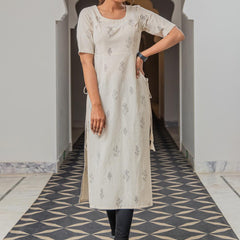 Floral Printed Pure Cotton Kurta