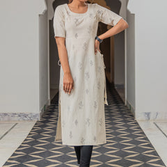 Floral Printed Pure Cotton Kurta