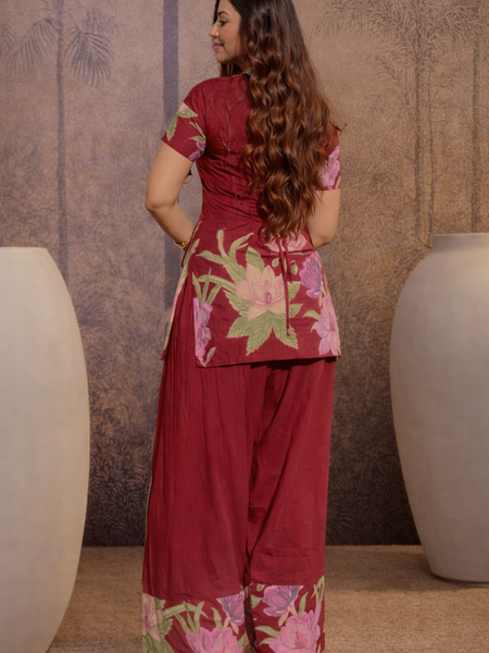 Sunlit Elegance in Floral Co-ords