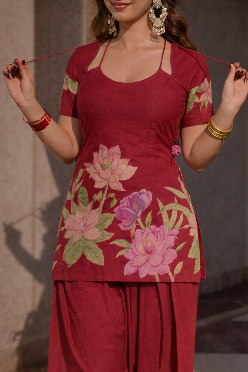 Sunlit Elegance in Floral Co-ords