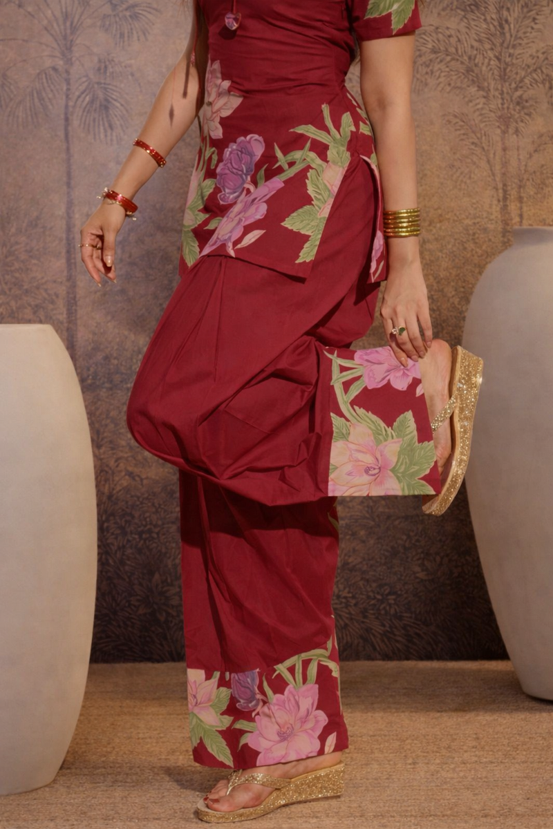 Sunlit Elegance in Floral Co-ords