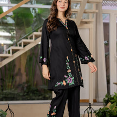 Women Brush Paint Pakistani Cord-Set