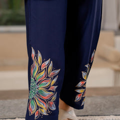 Women Brush Paint Pakistani Cord-Set