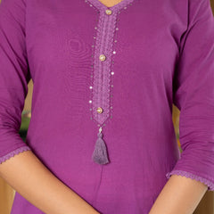 Pure Cotton Ombre Effect Kurta Pant  and  Dupatta