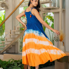 Mulcotton with Gathers Straps Dress