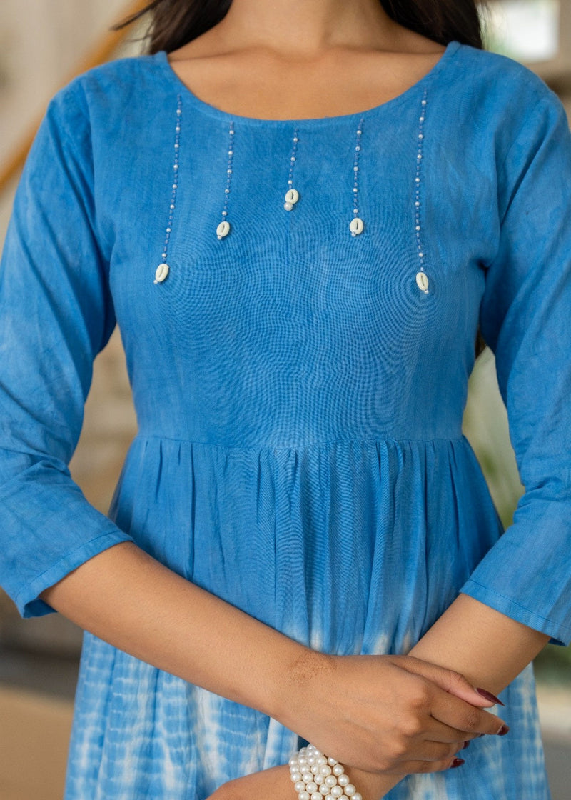 Mulcotton Tie and Dye Tiered Dress