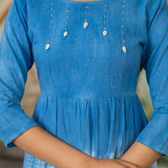 Mulcotton Tie and Dye Tiered Dress