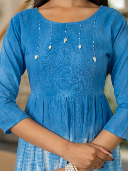 Mulcotton Tie and Dye Tiered Dress