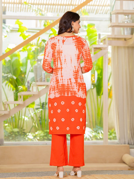 Pure Cotton Shibori Effect Kurta Pant  and  Dupatta