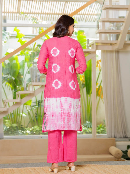 Cotton Dobby Hand Painted Kurta Pants and Dupatta