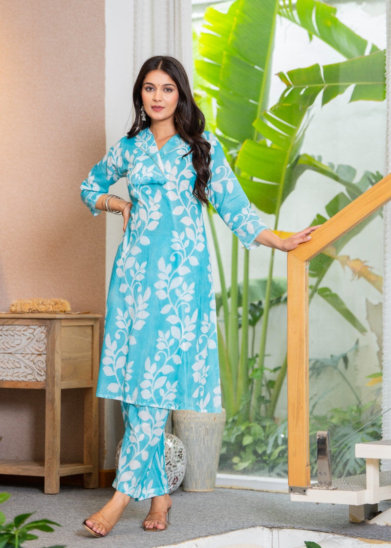 Pure Cotton Hand Printed Cord-Set