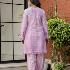 Woman Pakisthani Tie Dye with Hand Painted Cord Set