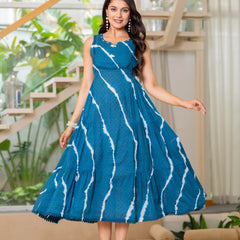 Mulcotton with Gathers Straps Dress