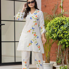 Woman A-Line Spary with Hand Painted Cord Set