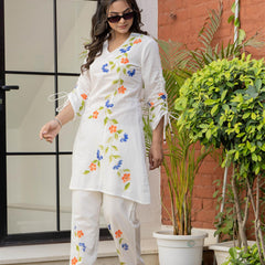 Woman A-Line Spary with Hand Painted Cord Set