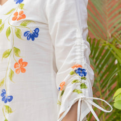 Woman A-Line Spary with Hand Painted Cord Set