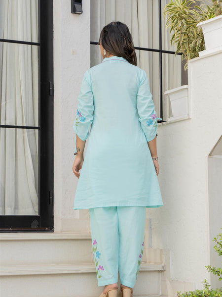 Woman Pakisthani Tie Dye with Hand Painted Cord Set