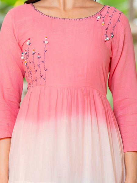 Mulcotton Tiered Ombre Maxi Dress