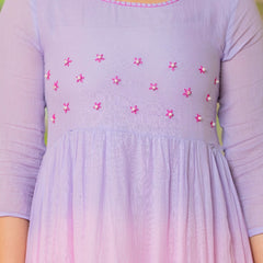 Mulcotton Tiered Ombre Maxi Dress