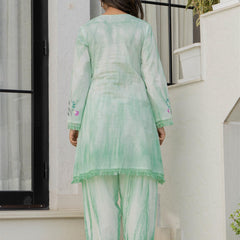 Woman A-Line Spary with Hand Painted Cord Set