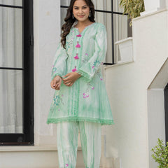 Woman A-Line Spary with Hand Painted Cord Set