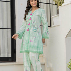 Woman A-Line Spary with Hand Painted Cord Set