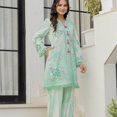 Woman A-Line Spary with Hand Painted Cord Set