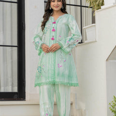 Woman A-Line Spary with Hand Painted Cord Set