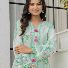 Woman A-Line Spary with Hand Painted Cord Set