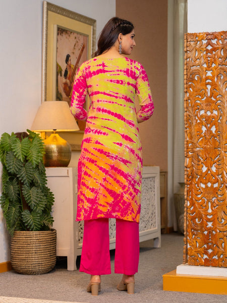 Pure Cotton Shibori Effect Kurta Pant  and  Dupatta