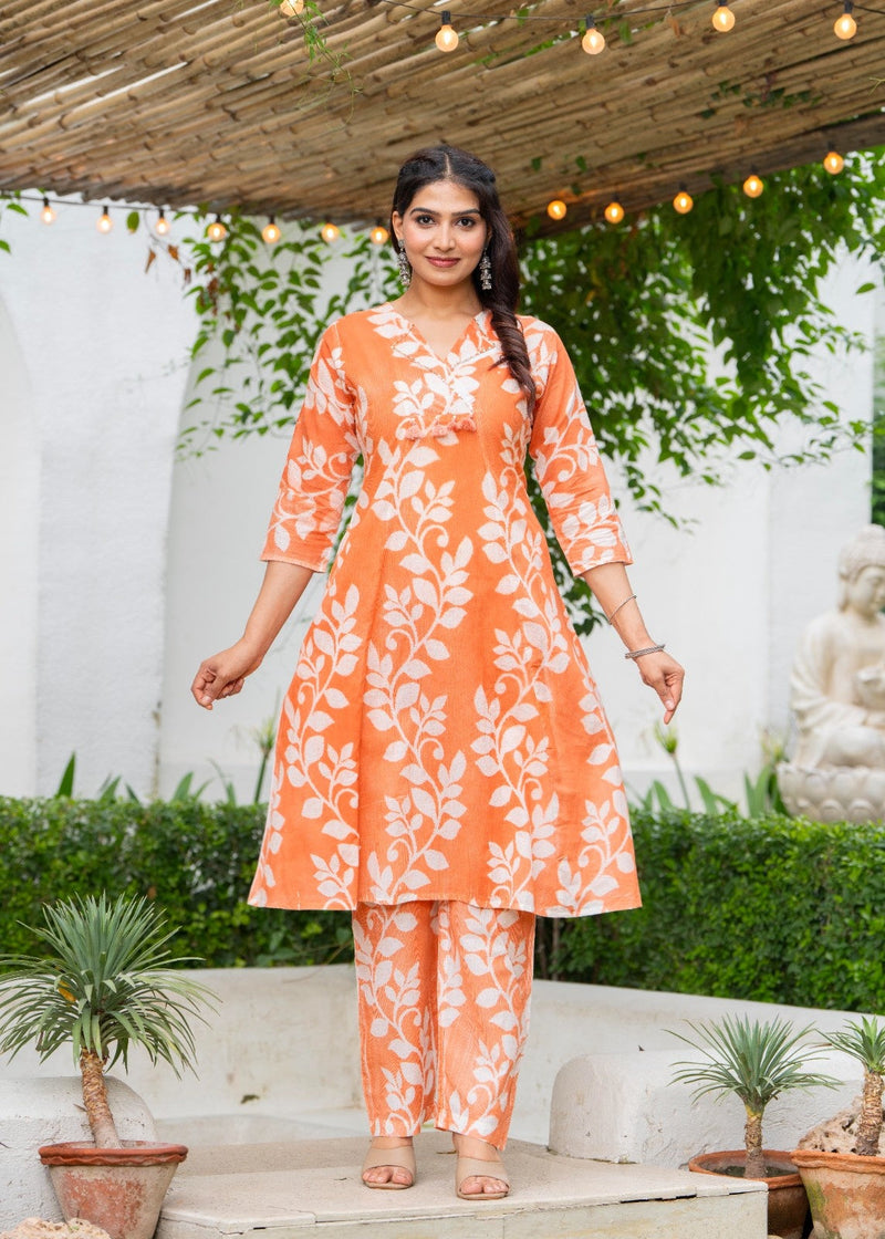 Pure Cotton Hand Printed Cord-Set