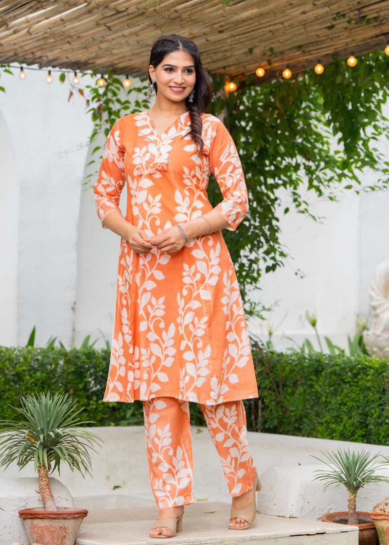 Pure Cotton Hand Printed Cord-Set