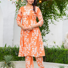 Pure Cotton Hand Printed Cord-Set