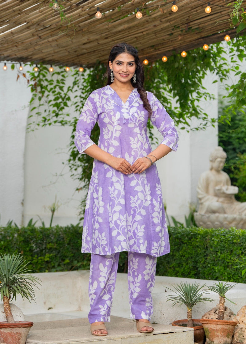 Pure Cotton Hand Printed Cord-Set