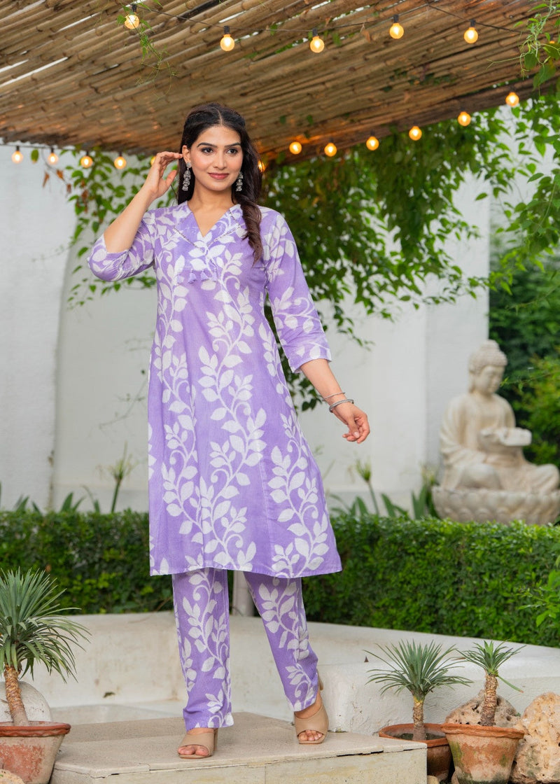 Pure Cotton Hand Printed Cord-Set