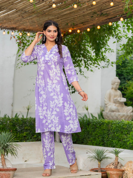 Pure Cotton Hand Printed Cord-Set