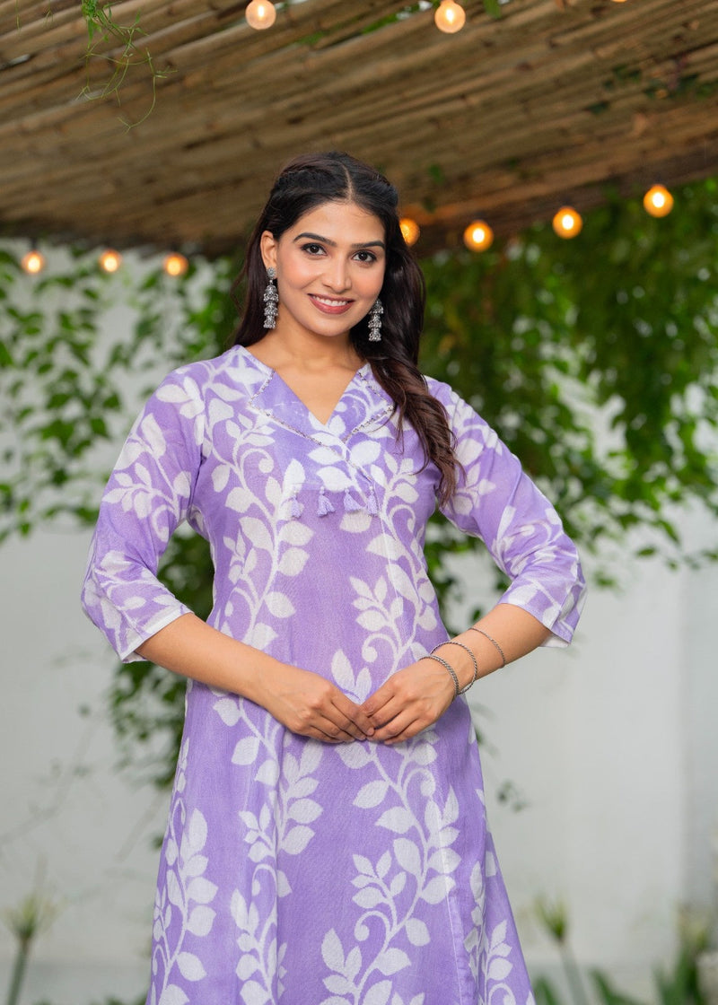 Pure Cotton Hand Printed Cord-Set