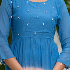 Mulcotton Tie and Dye Tiered Dress