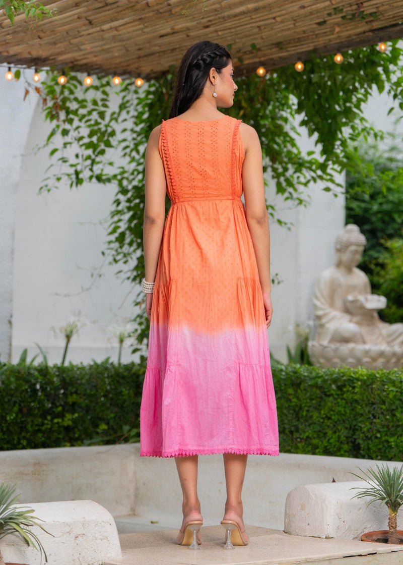 Mulcotton with Gathers Straps Dress