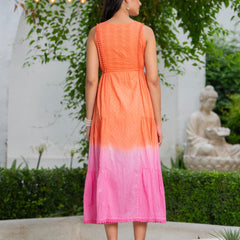 Mulcotton with Gathers Straps Dress