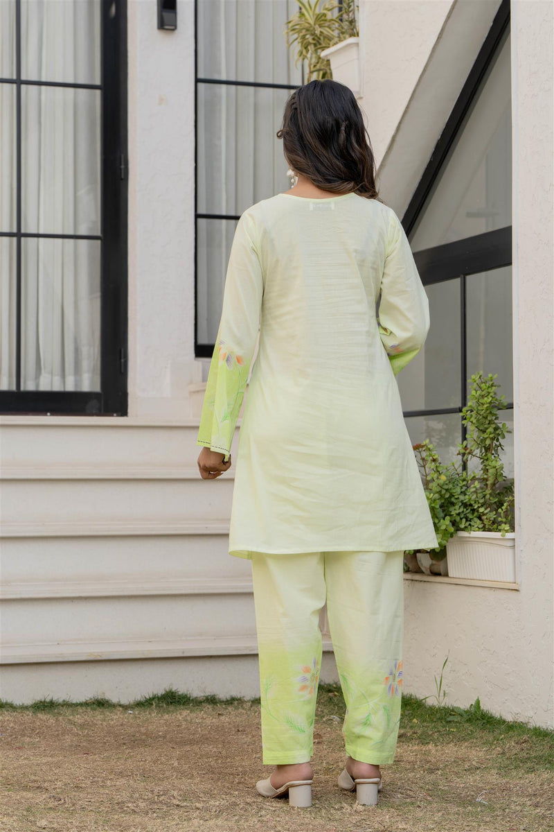 Woman Pakisthani Hand Painted Cord Set