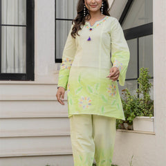 Woman Pakisthani Hand Painted Cord Set