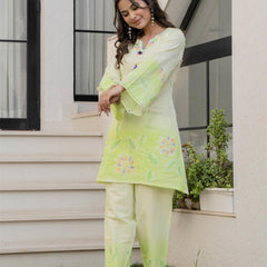Woman Pakisthani Hand Painted Cord Set